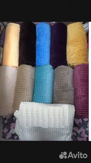 Плед Вафля, травка