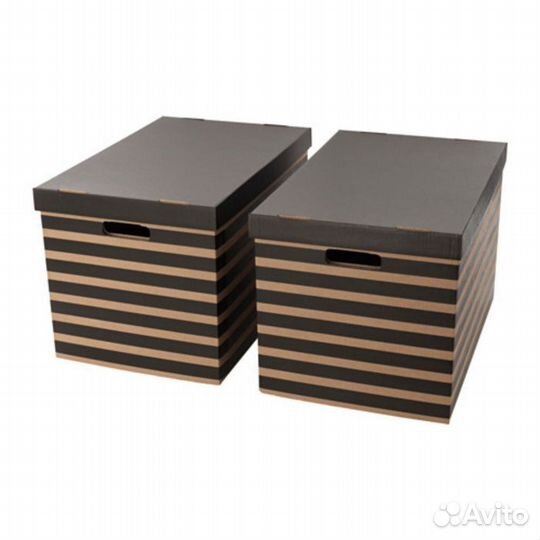 Большие коробки с крышкой IKEA, цена за 1 шт