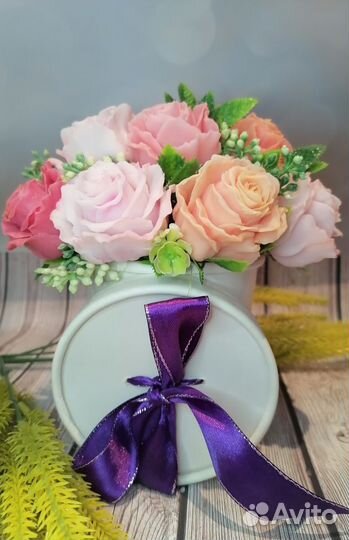 Букет из мыла ручной работы