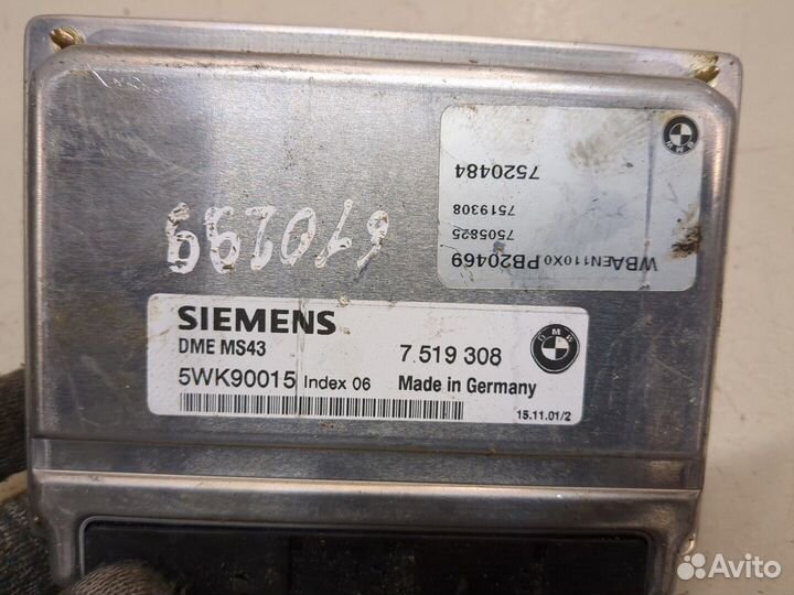 Блок управления двигателем BMW 3 E46, 2001