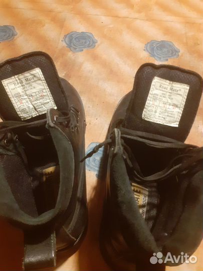 Ботинки утеплённые,кожаные