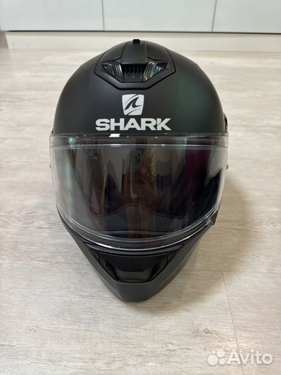 Мотошлем интеграл shark skwal 2 blank MAT Black, М