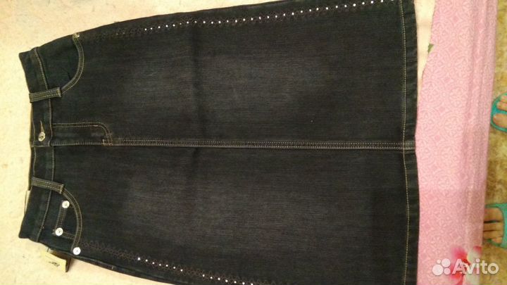 Юбка джинсовая