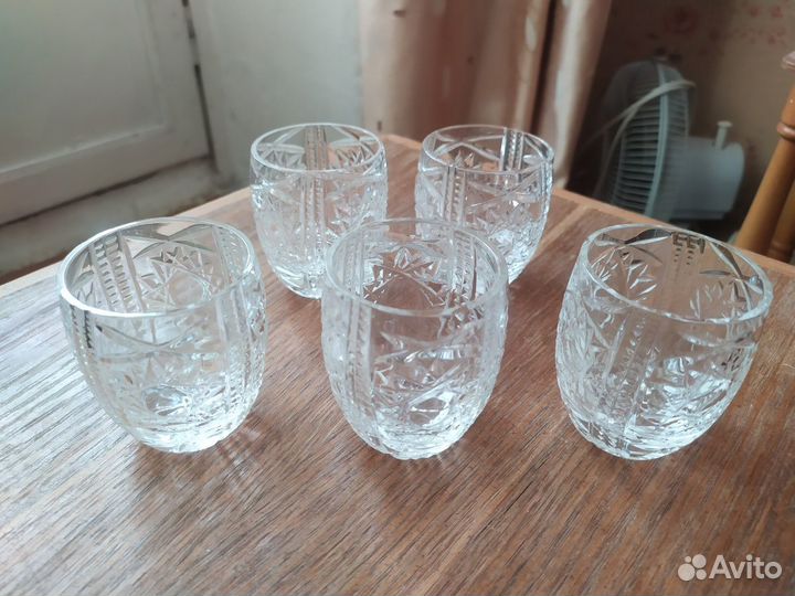 Стопки бочонки хрусталь СССР, цена за все