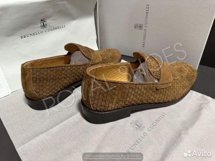 Лоферы мужские Brunello Cucinelli плетёные