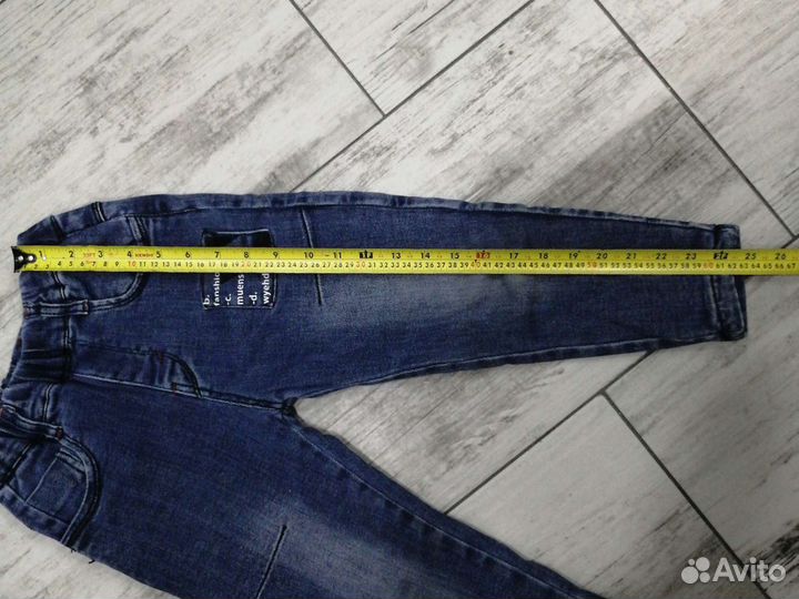 Джинсы утеплённые на 110 см