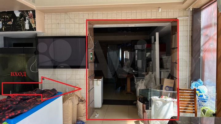 Помещение в проходном месте, 62.2 м²