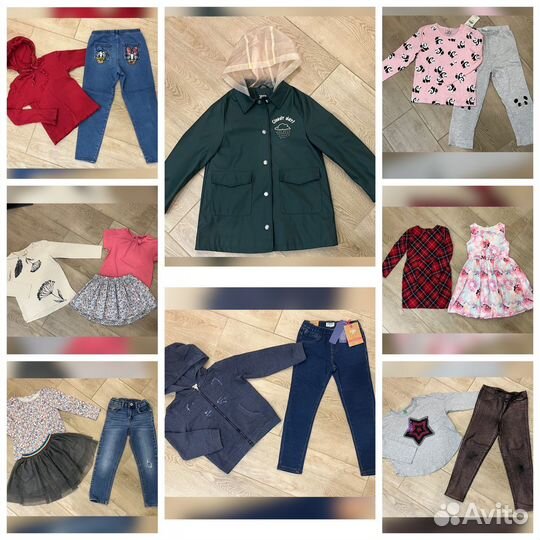 Вещи пакетом для девочки, 110 116