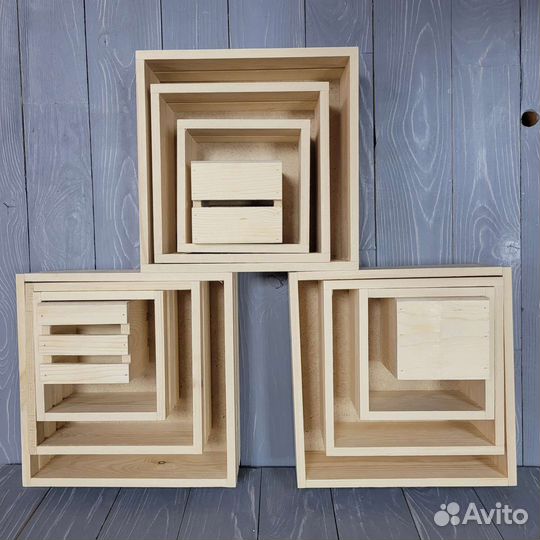 Ящик деревянный подарочный