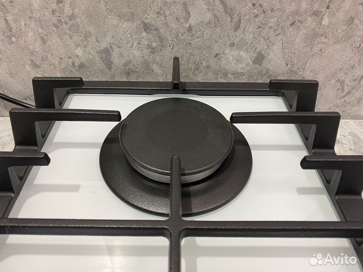 Газовая поверхность avex HS 3022 белое стекло