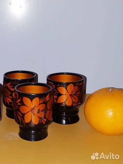 Набор посуды хохлома