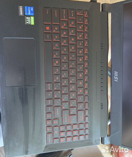 Игровой ноутбук msi katana gf 66