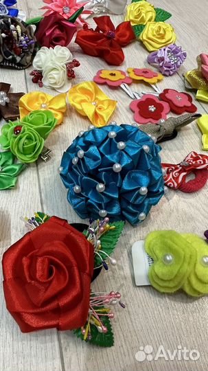 Резинки заколки ручная работа