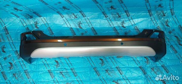 Задний бампер RAV 4 40 коричневый под датчики