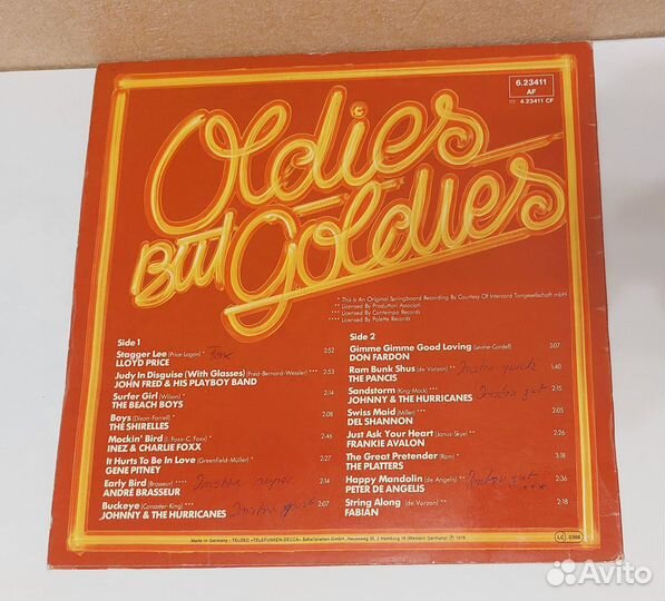 Various Oldies But Goldies LP (Germany)