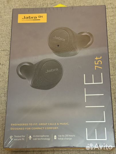 Продам новые наушники Jabra Elite 75t