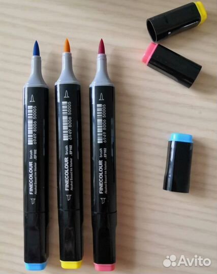 Маркеры для скетчинга Finecolour Brush Marker