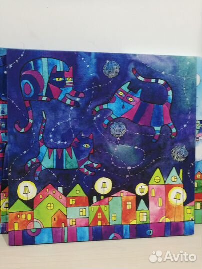 Картина модульная (постер интерьерный) 4 шт