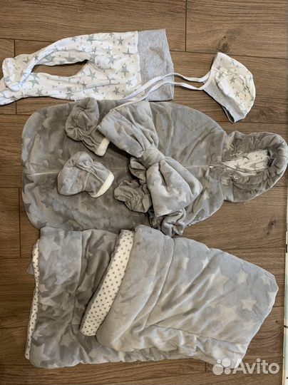 Конверт комплект на выписку осень зима