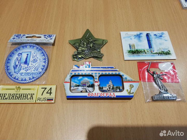 Магниты города России для коллекции