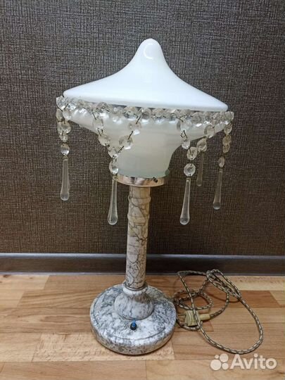 Лампа мраморная настольная СССР