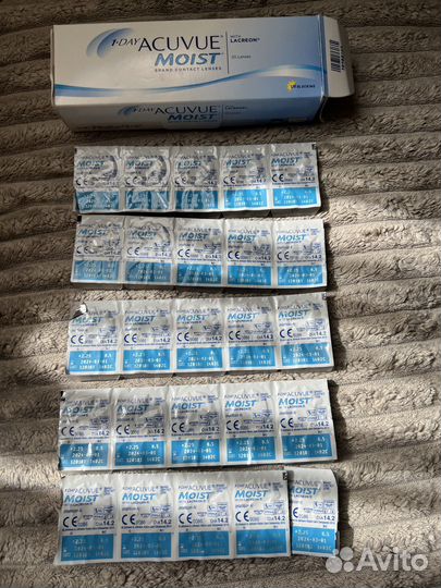 Линзы 1 day acuvue moist