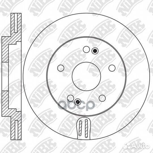 Диск тормозной передн, hyundai Tucson 1,6/2,0 2