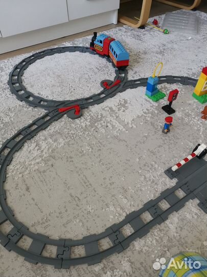 Lego duplo поезд плюс дополнительные рельсы