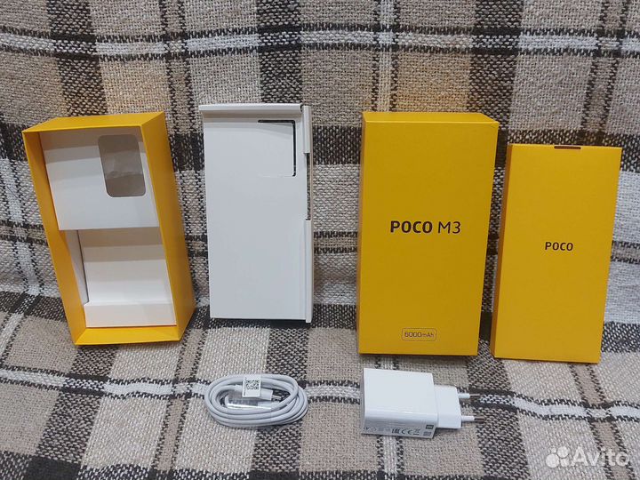 Коробка от poco M3 + З/У