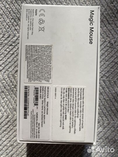 Мышь apple magic mouse 2