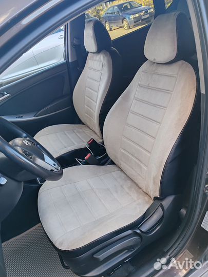 Авточехлы Hyundai Solaris Алькантара