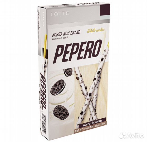 Соломка палочки Пеперо White cookie 36г