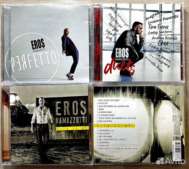 Музыкальные CD диски Eros Ramazzotti разное