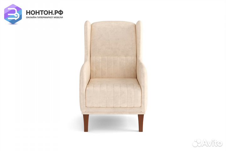 Кресло евромагнат темно-бежевое
