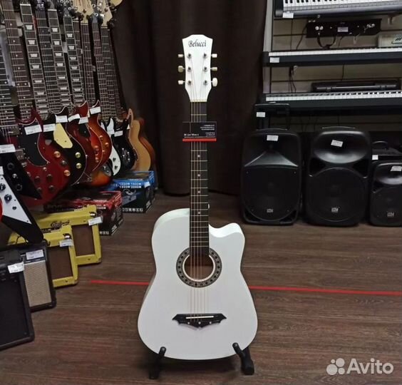 Акустическая эстрадная гитара Belucci BC 3820 WH