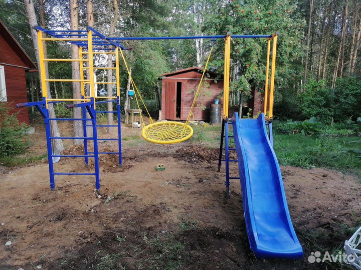 Уличный спортивный комплекс качеля-гнездо