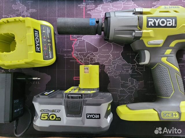 Ryobi r18iw3. Гайковерт Ryobi r18iw3-150s.