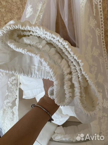 Простынь детская на резинке овал 120х60