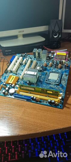 Материнская плата+проц+оперативка