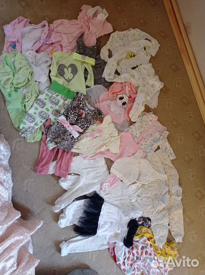 Детские вещи пакетом 68 74 на девочку