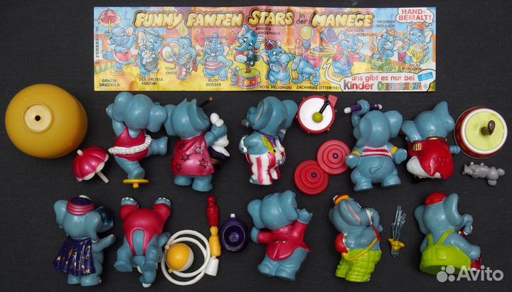 Киндер сюрприз Слоны цирк, Лисы, Городские собаки