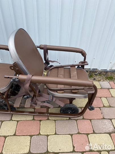 Санки с колесами для двойни/погодок