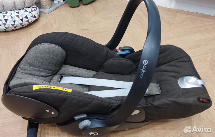 Автолюлька cybex cloud q platinum с базой isofix