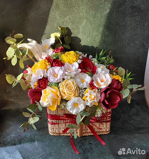 Букет в корзине