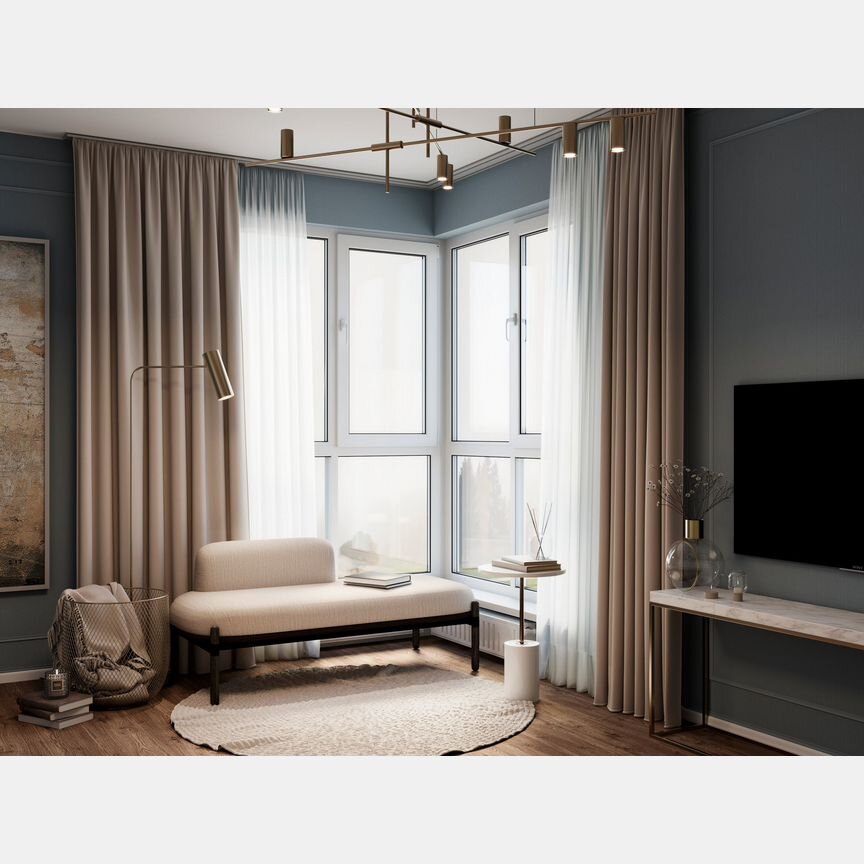 2-к. квартира, 60,6 м², 10/12 эт.