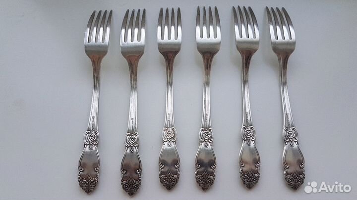 Мельхиоровые Вилки, 6 шт