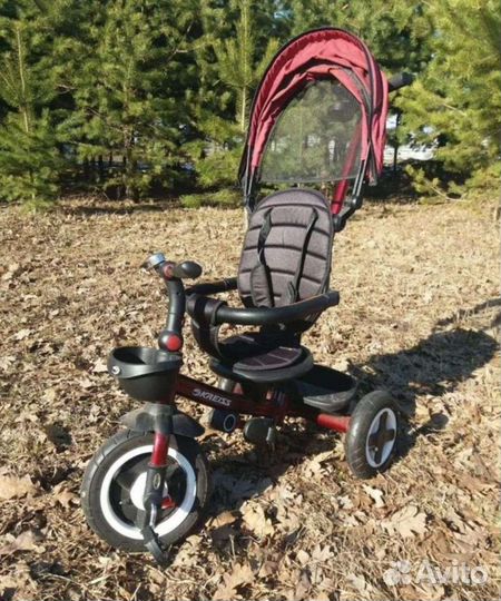 Детский велосипед с родительской ручкой