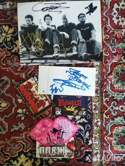 Афтографы sum 41, Distemper и группы Пляж