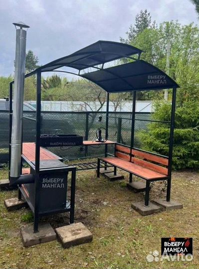 Беседка с мангалом