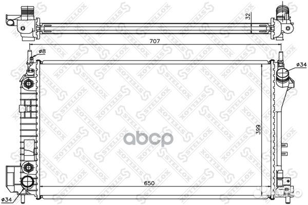 Радиатор Opel Vectra/Signum 1.8-3.2 02 1026001